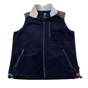 Kuhl Alpenwurxs Vest Men's Size Large Full Zip Fleece Sherpa Collar Black